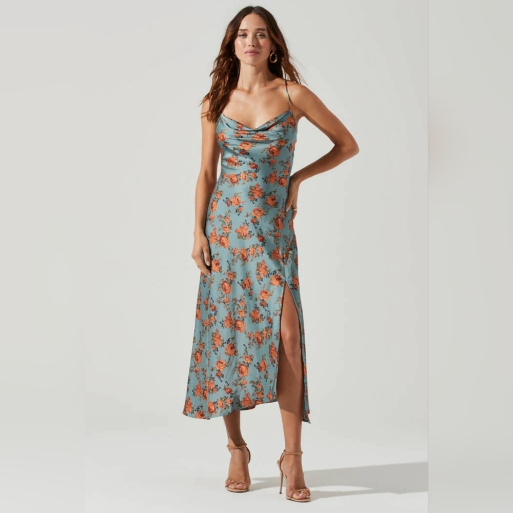 Gaia Floral Midi Dress